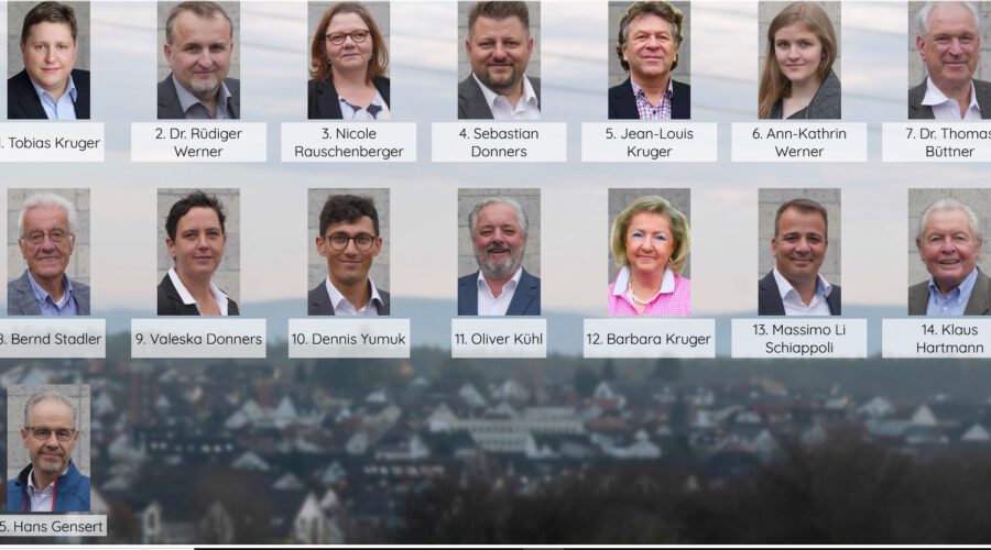 FDP Rödermark. Team für die Kommunalwahl 2021